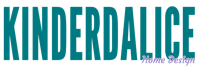 kinderdalice logo on a black background